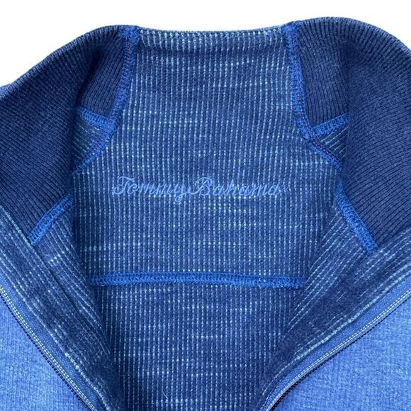 Tommy Bahama Flipshore Reversible 1/4 Zip Sweater - Picture 5 of 5